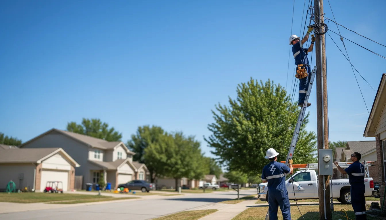Residential electrician providing installation services in Lakewood, CO